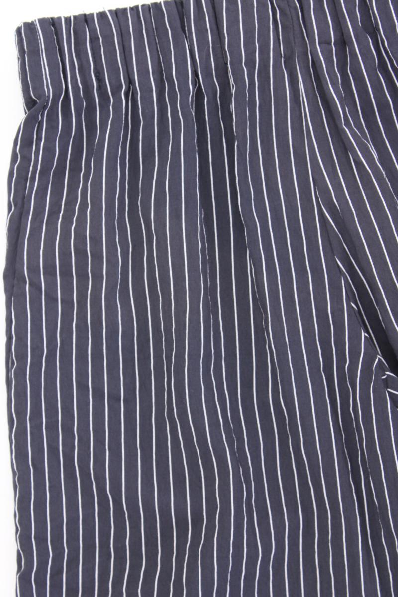 Pull&Bear Stoffhose Gr. S gestreift blau aus Viskose