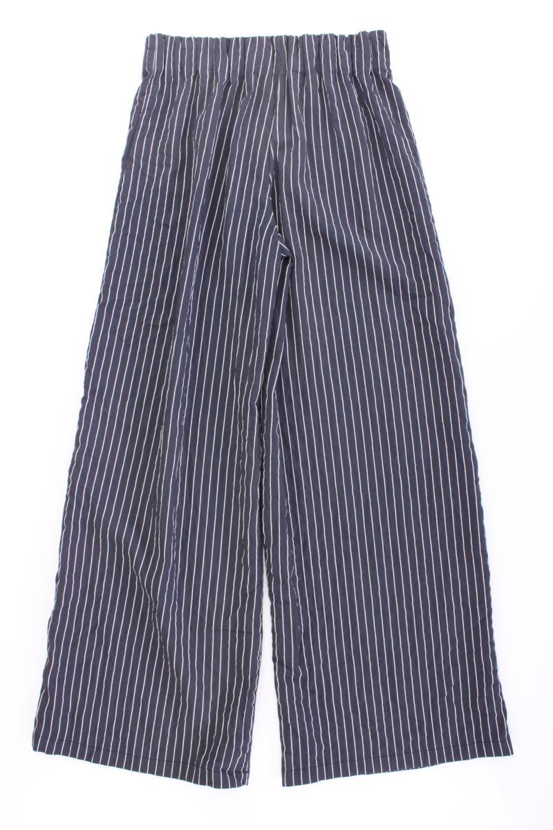 Pull&Bear Stoffhose Gr. S gestreift blau aus Viskose