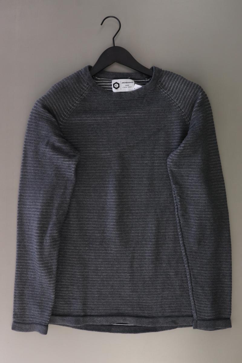 Jack & Jones Feinstrickpullover für Herren Gr. L grau aus Baumwolle
