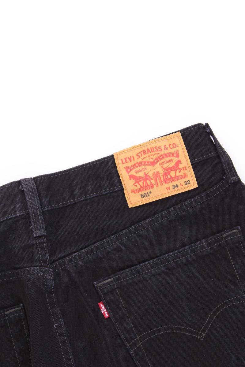 Levi's Straight Jeans für Herren Gr. W34/L32 schwarz aus Baumwolle
