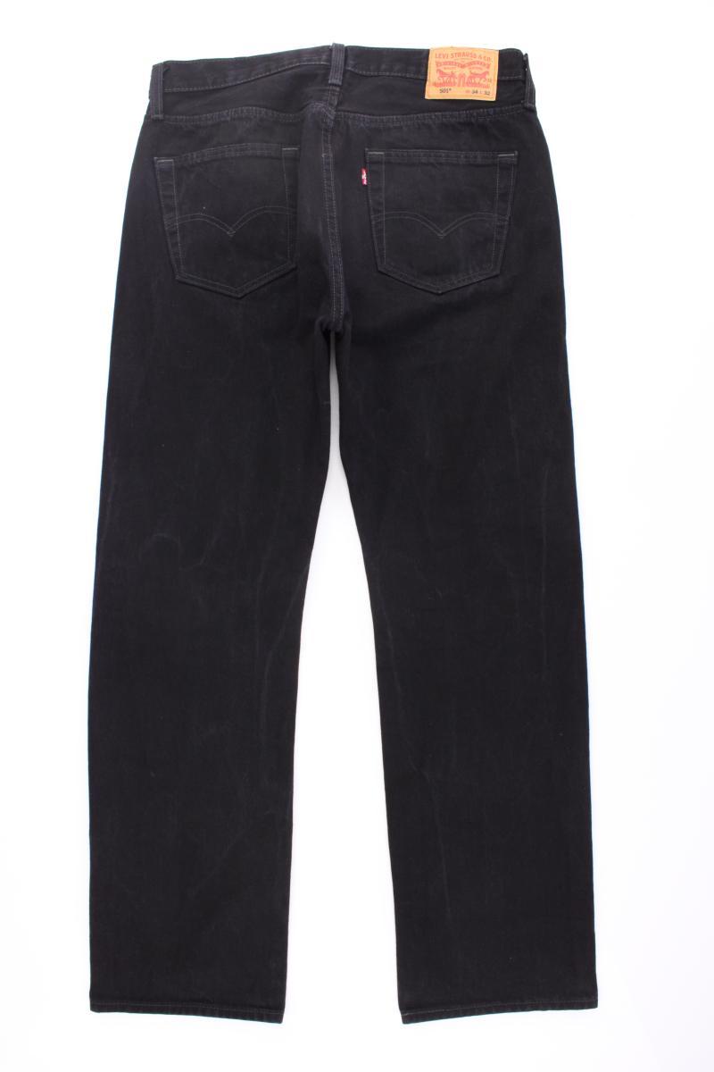 Levi's Straight Jeans für Herren Gr. W34/L32 schwarz aus Baumwolle