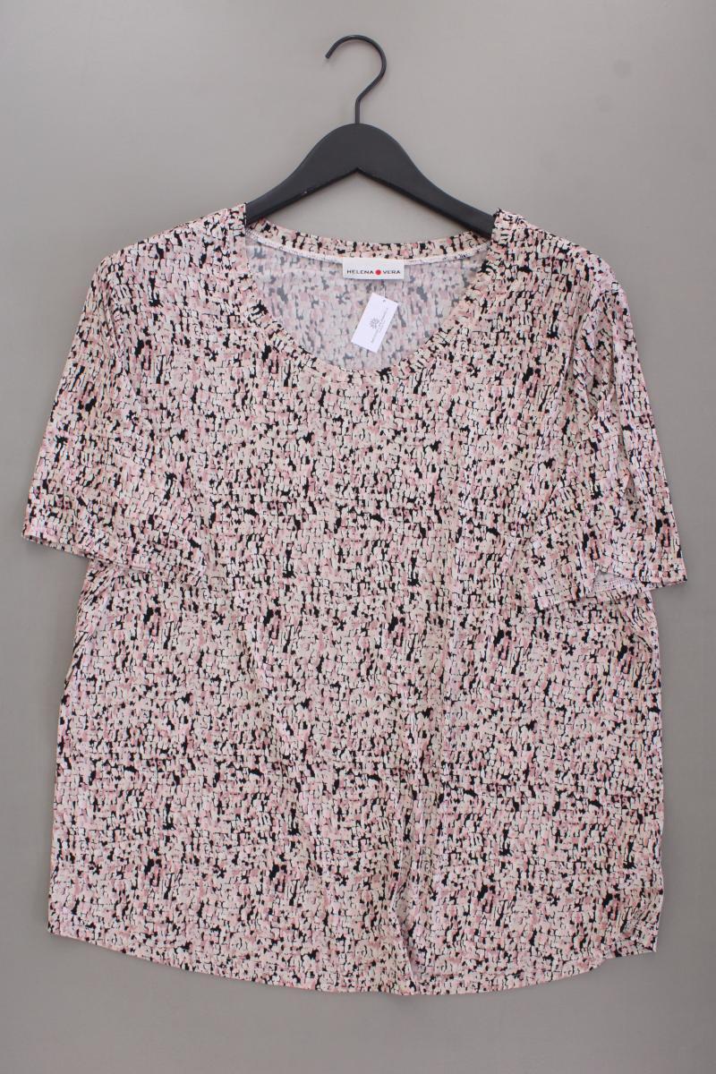 Helena Vera Printshirt Gr. 48 geometrisches Muster Kurzarm rosa aus Polyester