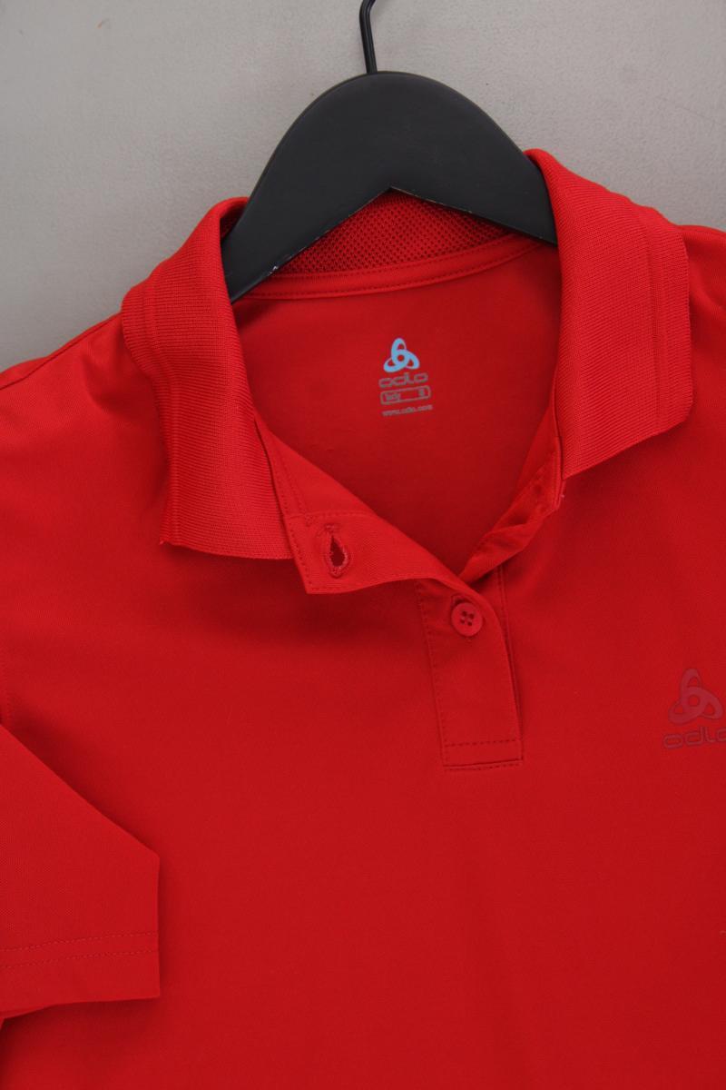 Odlo Poloshirt Gr. S Kurzarm rot aus Polyester