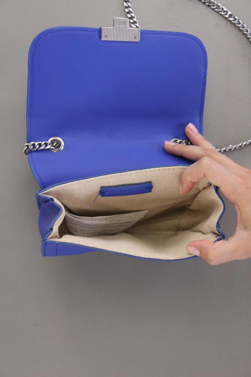 Mango Umhängetasche blau aus Kunstleder