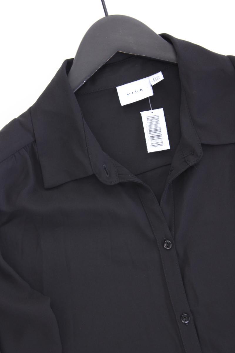 Vila Longbluse Gr. 40 Langarm schwarz aus Polyester