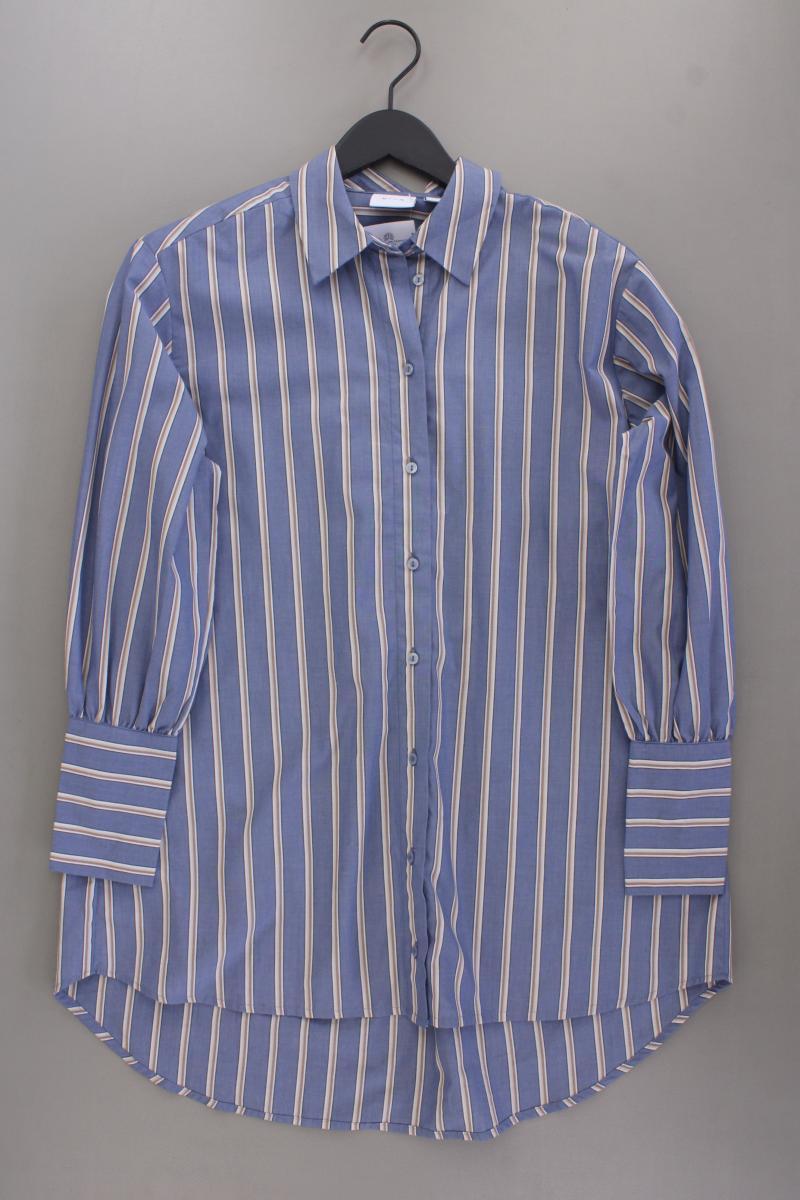 Vila Longbluse Gr. 36 gestreift Langarm blau aus Polyester