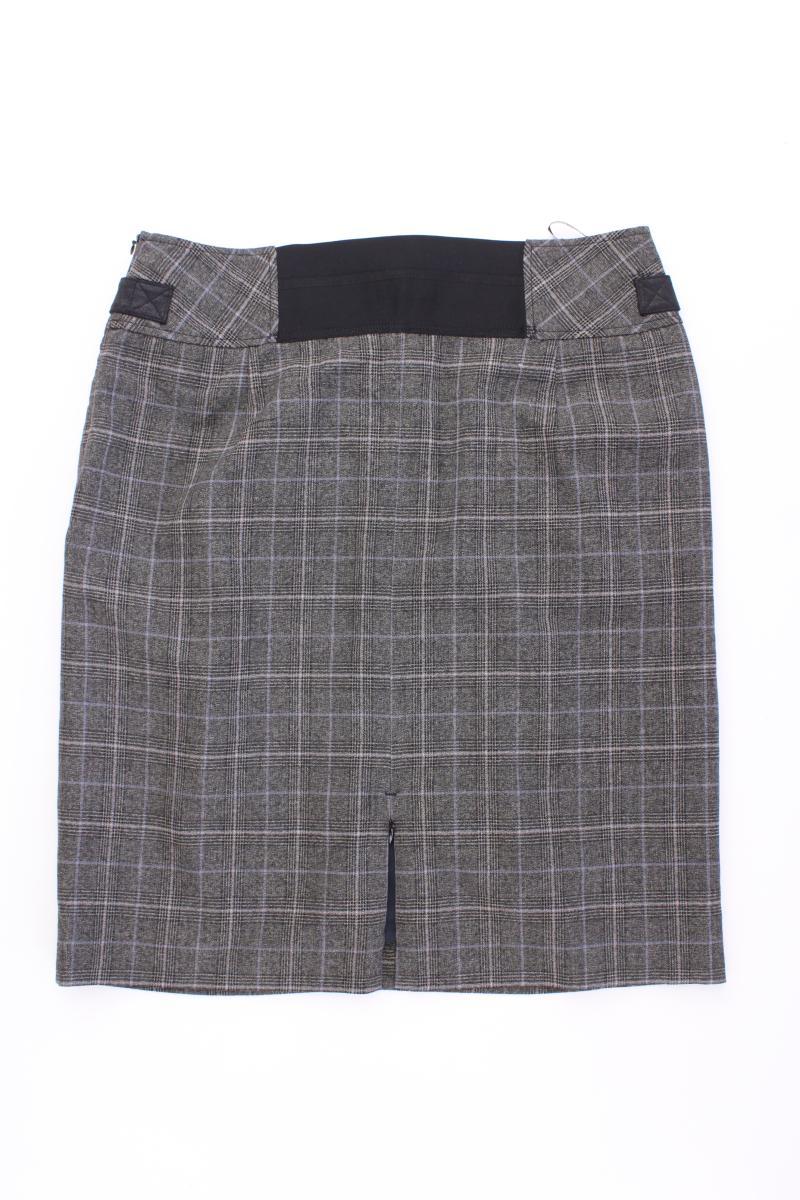 Hauber Wollrock Gr. 40 kariert grau