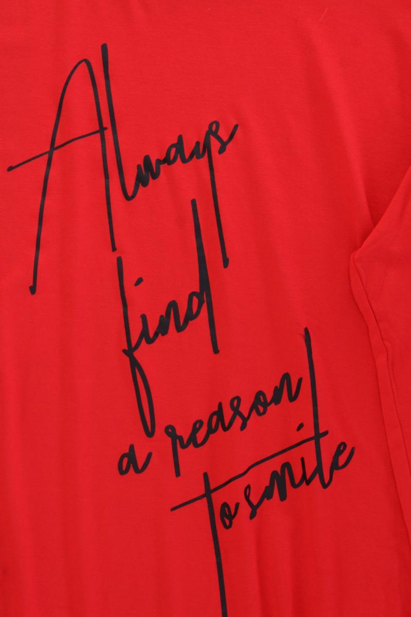 Liberty Printshirt Gr. XL neuwertig Langarm rot aus Viskose