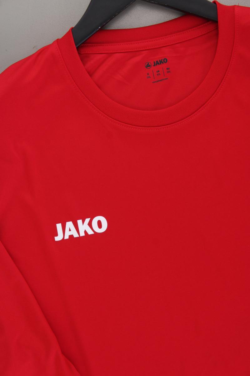 Jako Sportshirt für Herren Gr. XXXL neuwertig Kurzarm rot aus Polyester
