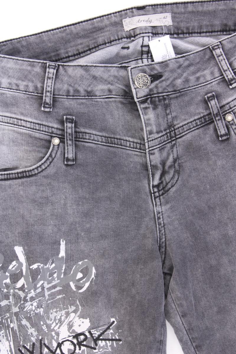 Tredy Skinny Jeans Gr. 42 neuwertig grau