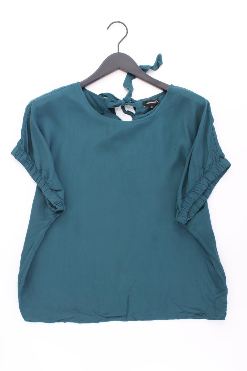 More&More Kurzarmbluse Petrol Gr. 36 blau aus Viskose