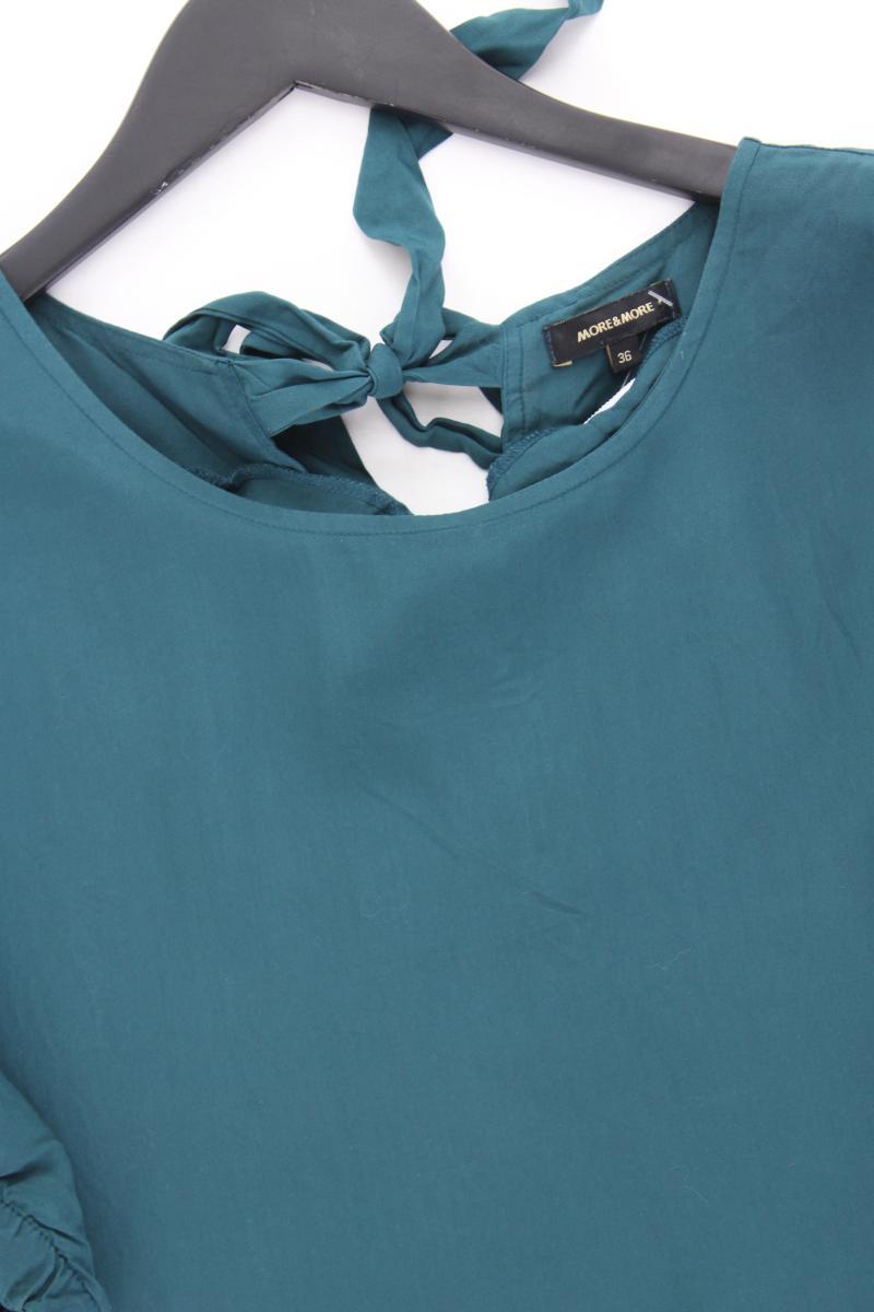 More&More Kurzarmbluse Petrol Gr. 36 blau aus Viskose