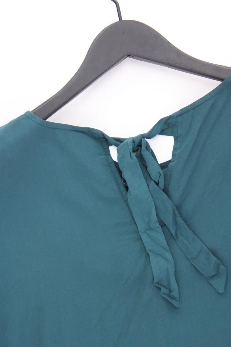 More&More Kurzarmbluse Petrol Gr. 36 blau aus Viskose