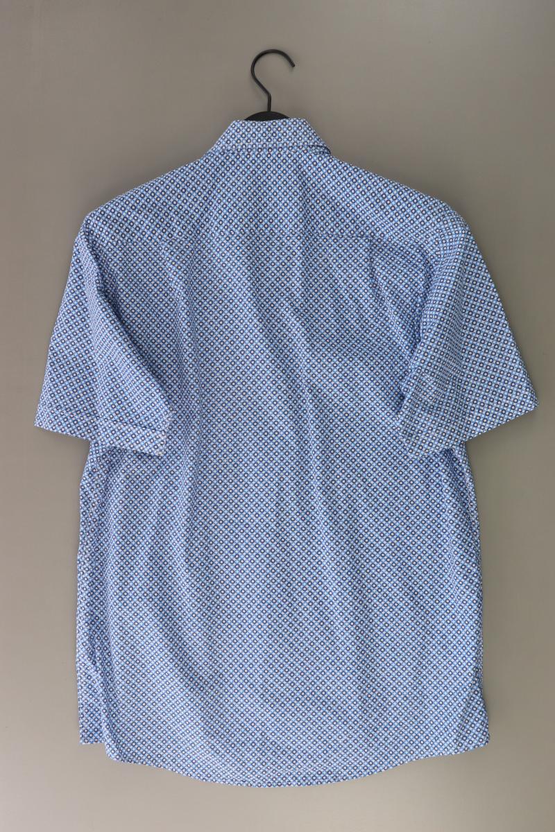 Casa Moda Kurzarmhemd für Herren Gr. Hemdgröße 39/40 blau aus Baumwolle