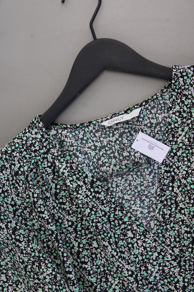 Only Bluse Gr. M mit Blumenmuster 3/4 Ärmel grün aus Polyester