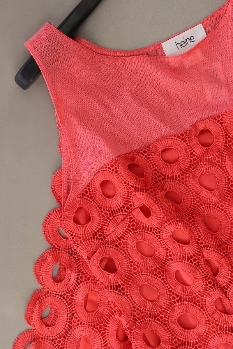 Heine Trägerkleid Gr. 42 rot aus Polyester