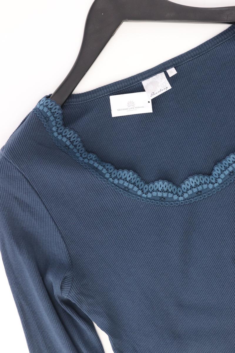 Deerberg Longsleeve-Shirt Gr. XL Langarm blau aus Baumwolle