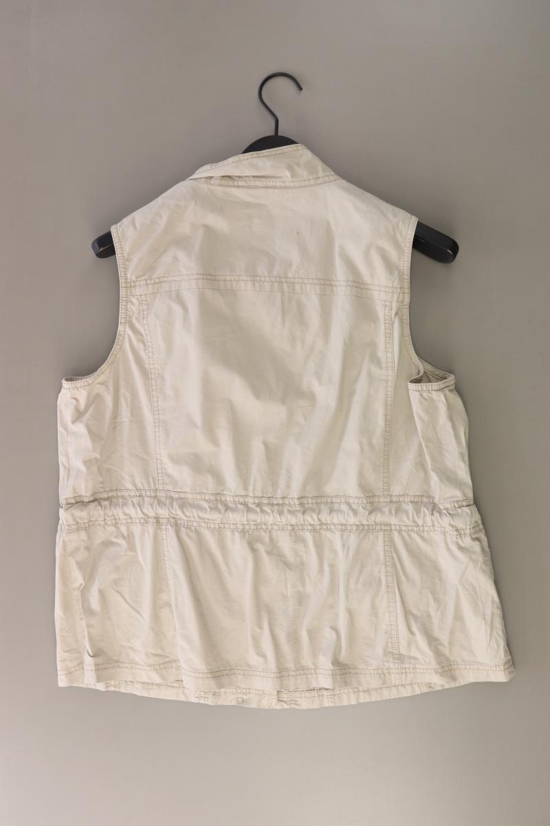 Cecil Regular Weste Gr. XL creme aus Baumwolle