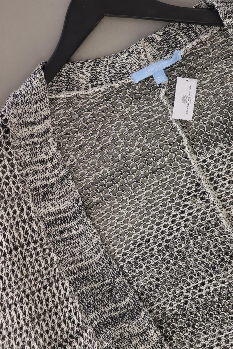 Aphorism Strickjacke Gr. L Langarm grau