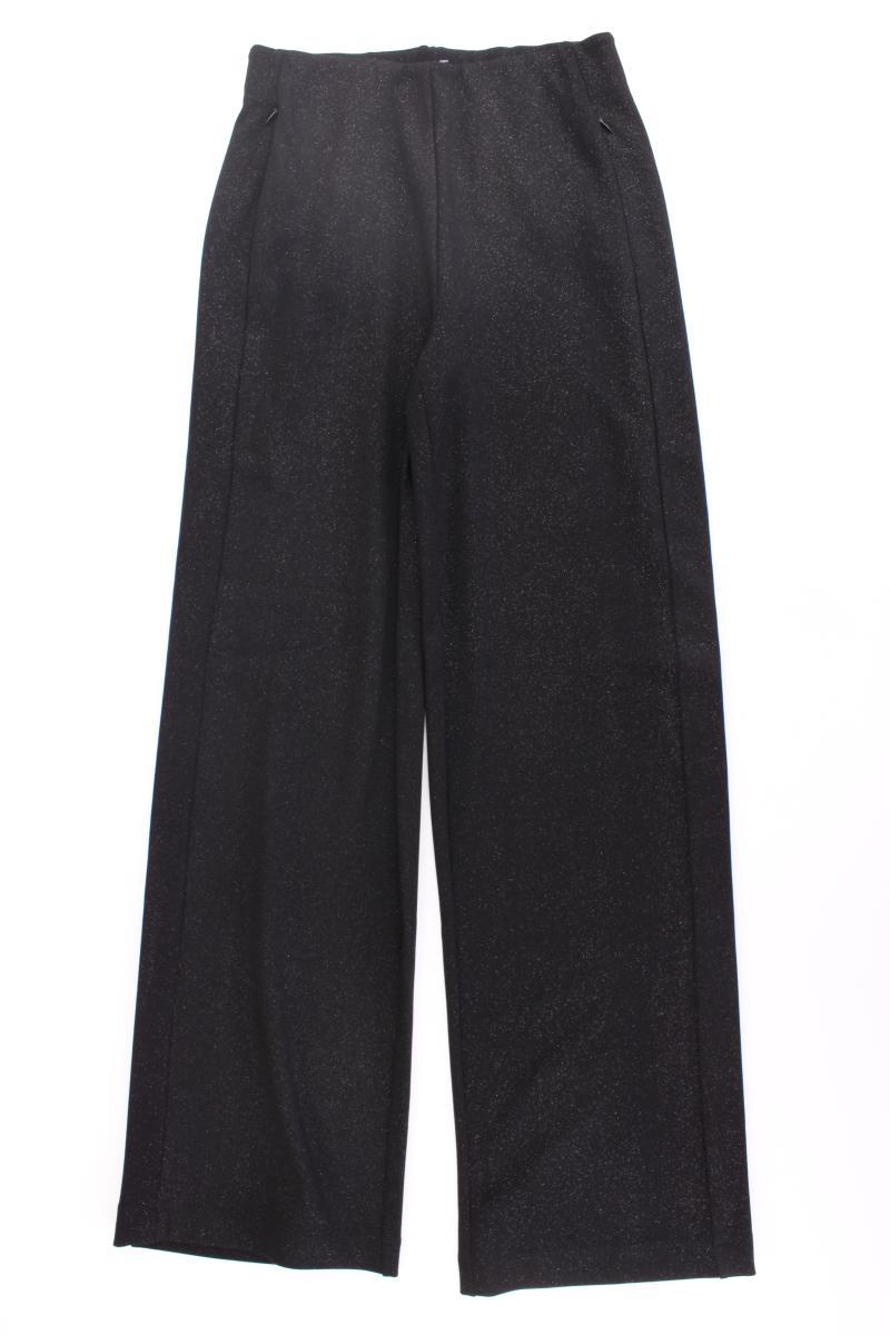 Gerry Weber Stoffhose Gr. 36 neuwertig mit Glitzer schwarz aus Viskose