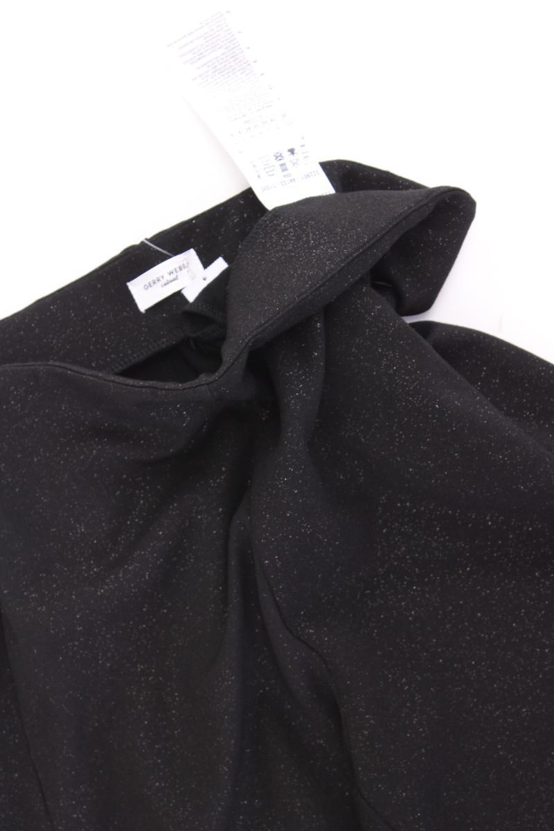 Gerry Weber Stoffhose Gr. 36 neuwertig mit Glitzer schwarz aus Viskose