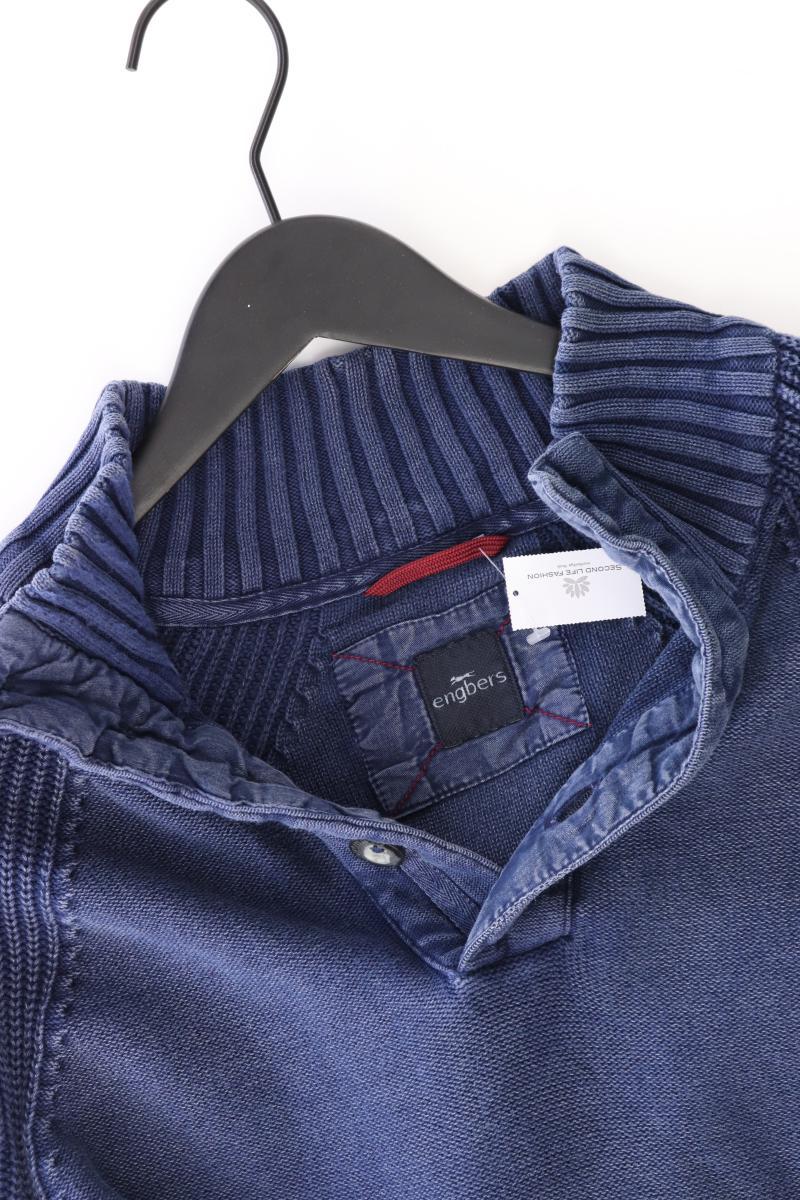 Engbers Feinstrickpullover Gr. XXL blau aus Baumwolle