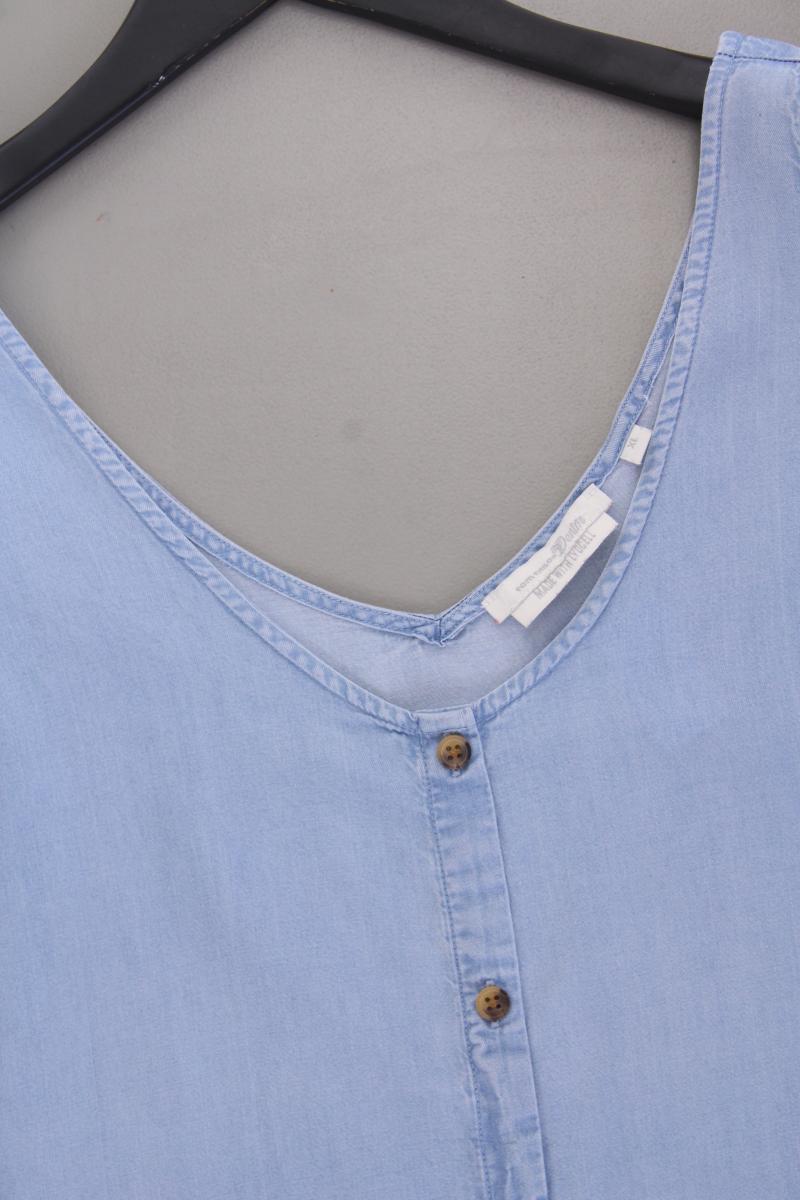Tom Tailor (Denim) Trägertop Gr. XL blau aus Lyocell