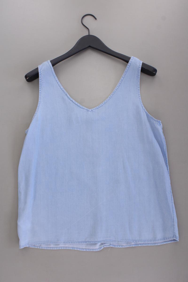 Tom Tailor (Denim) Trägertop Gr. XL blau aus Lyocell