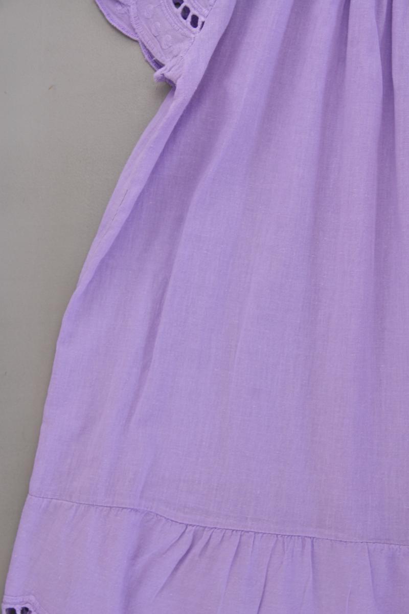 CAROLINA CAVOUR Kurzarmbluse Gr. XL lila aus Baumwolle