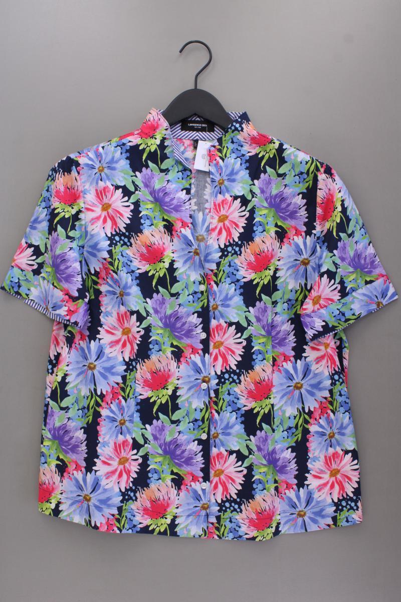 Lawrence Grey Kurzarmbluse Gr. 44 mit Blumenmuster mehrfarbig aus Baumwolle