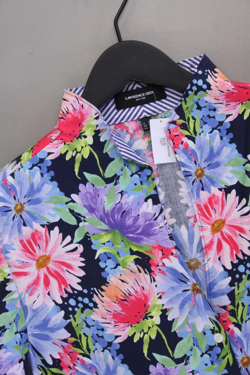 Lawrence Grey Kurzarmbluse Gr. 44 mit Blumenmuster mehrfarbig aus Baumwolle