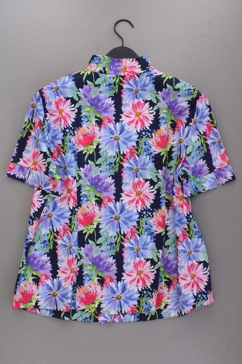 Lawrence Grey Kurzarmbluse Gr. 44 mit Blumenmuster mehrfarbig aus Baumwolle