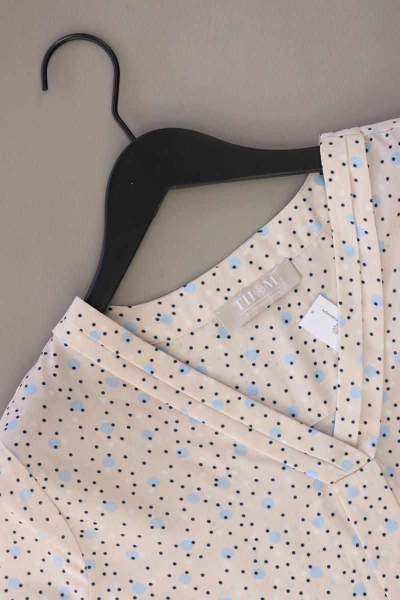Thom by Thomas Rath Kurzarmbluse Gr. L gepunktet creme aus Polyester