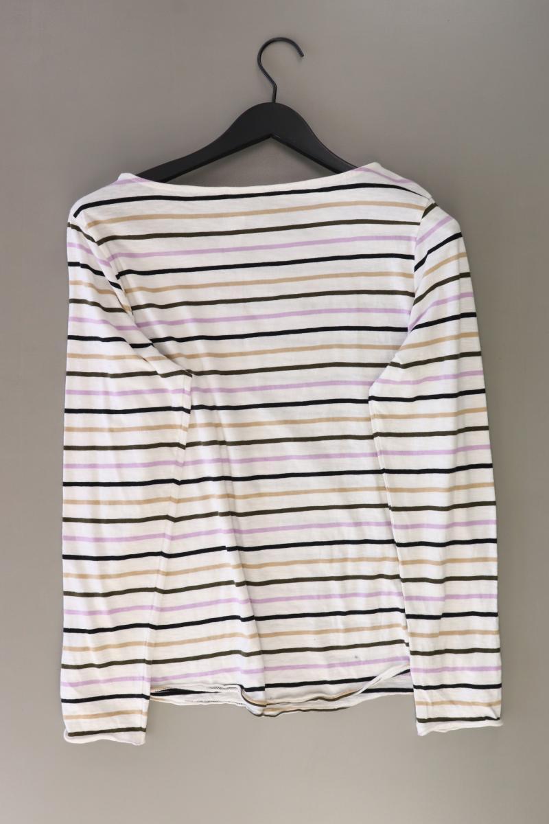 s.Oliver Ringelshirt Gr. 42 gestreift Langarm weiß aus Baumwolle