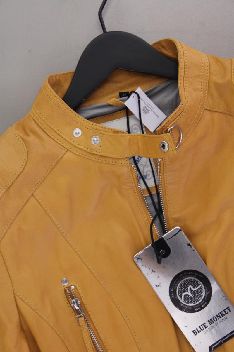 Blue Monkey Lederjacke Gr. 42 neu mit Etikett gelb