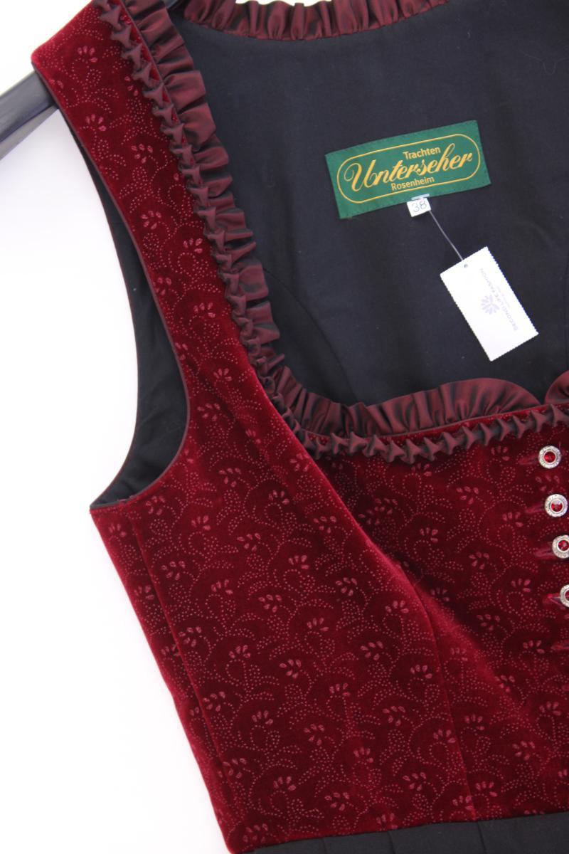Trachtenunterseher Dirndl Gr. 38 Ärmellos schwarz aus Baumwolle