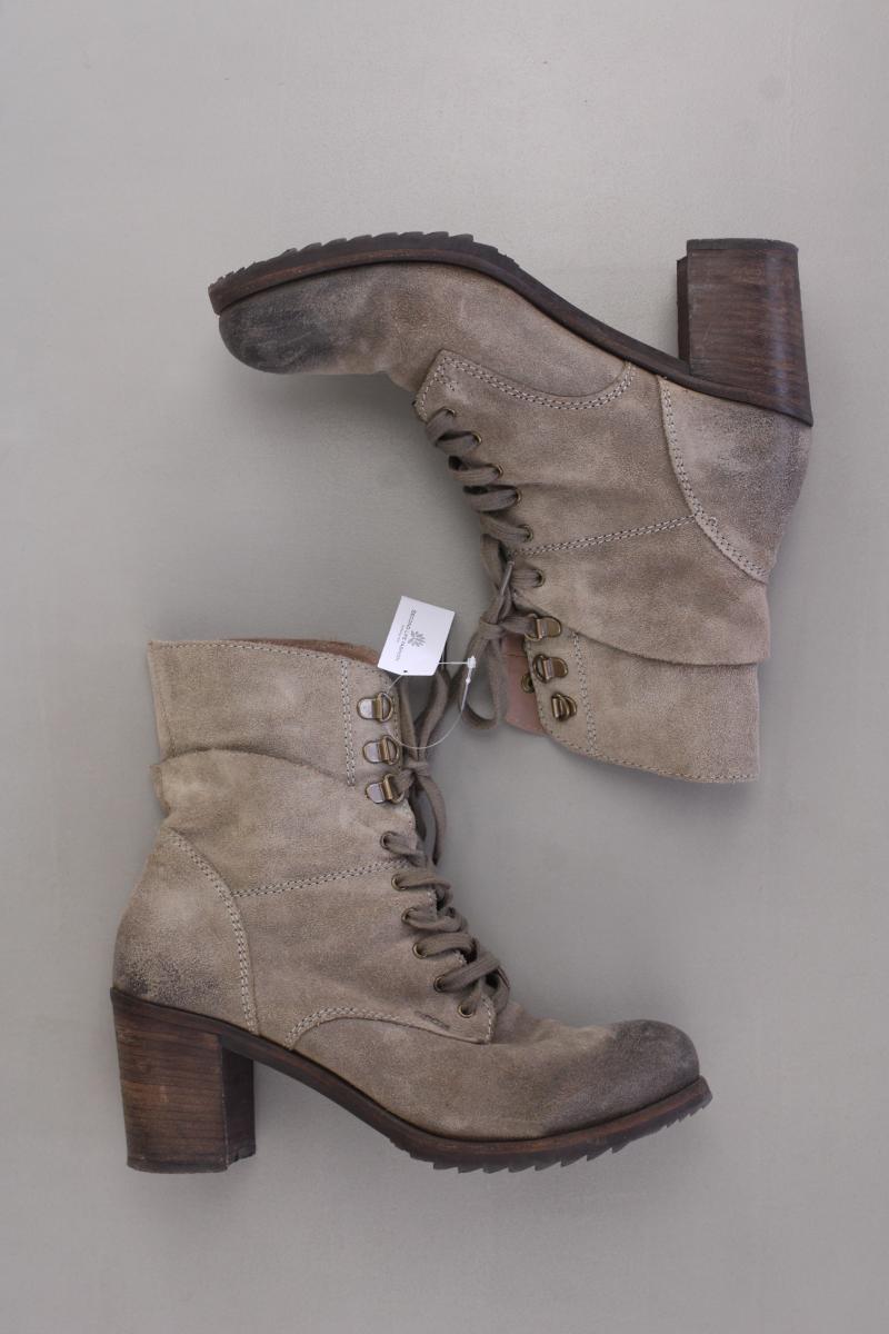 Geox Stiefeletten Gr. 40 grau aus Leder