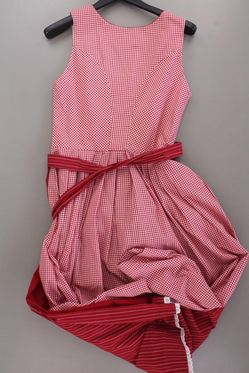 Berwin & Wolff Dirndl Gr. 44 kariert Ärmellos rot aus Baumwolle