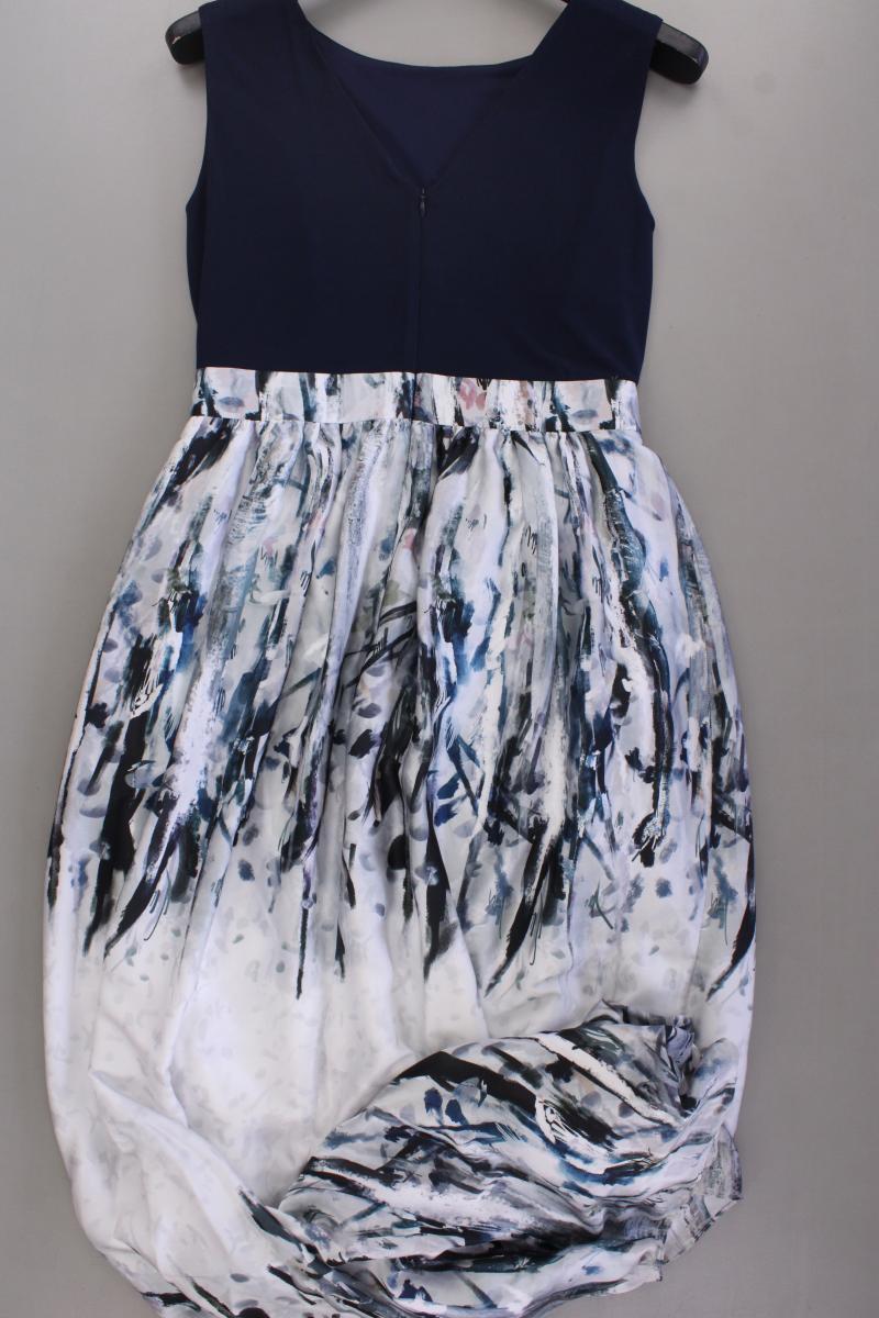 Swing Abendkleid Gr. 40 neuwertig Ärmellos blau aus Polyester