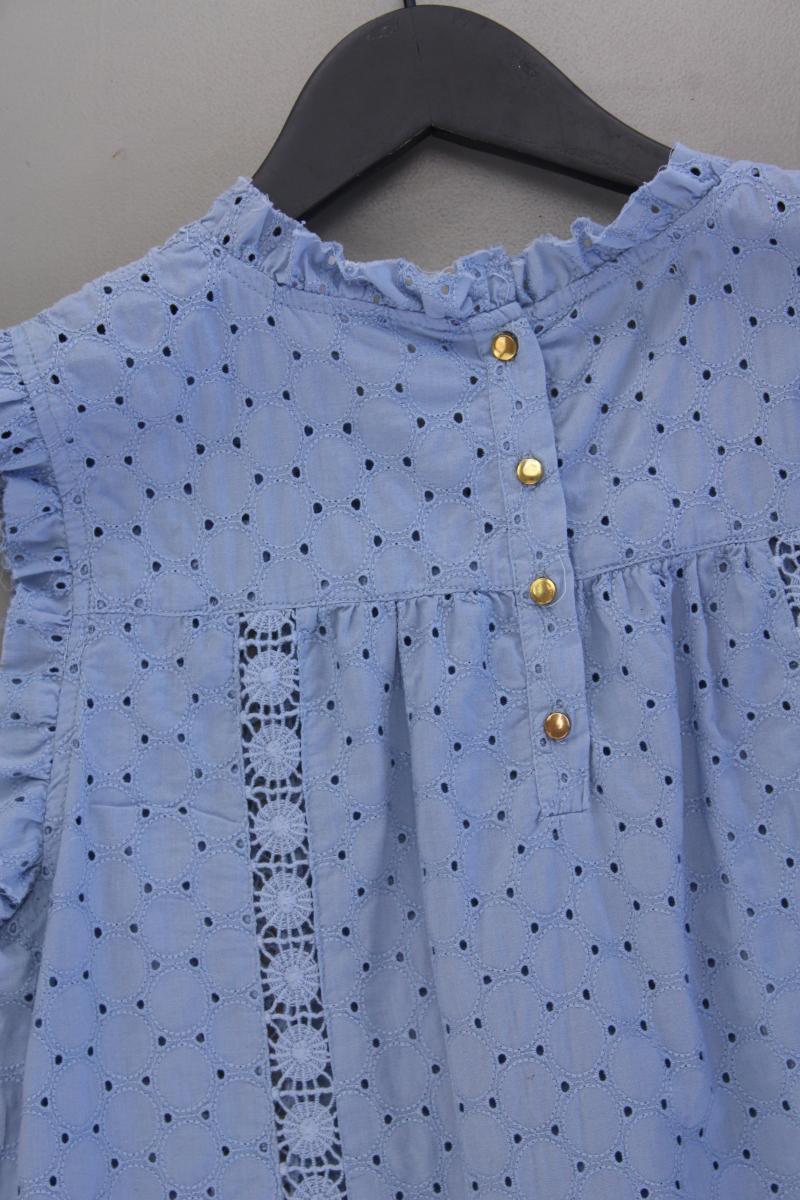 Only Bluse Gr. 40 Ärmellos blau aus Baumwolle
