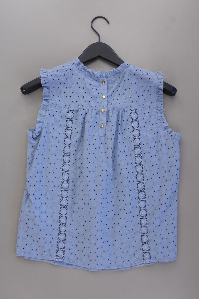 Only Bluse Gr. 40 Ärmellos blau aus Baumwolle