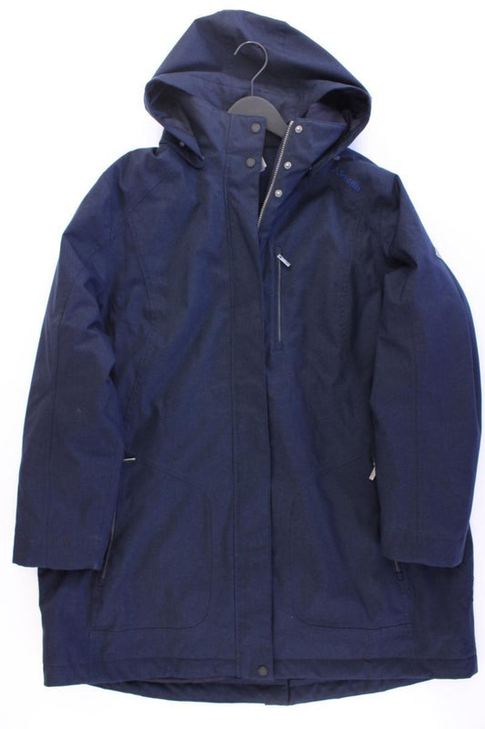 Schöffel Kapuzenmantel Gr. 52 neuwertig blau aus Polyester