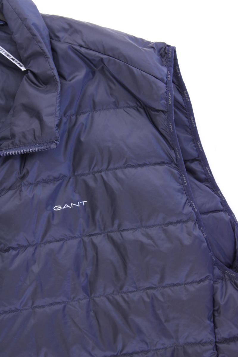 Gant Daunenweste Gr. 4XL für Herren Gr. XXXL neu mit Etikett blau aus Polyester