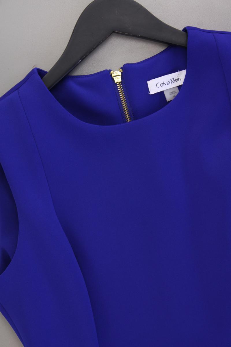 Calvin Klein Etuikleid Gr. US 10 (M) Ärmellos blau aus Polyester
