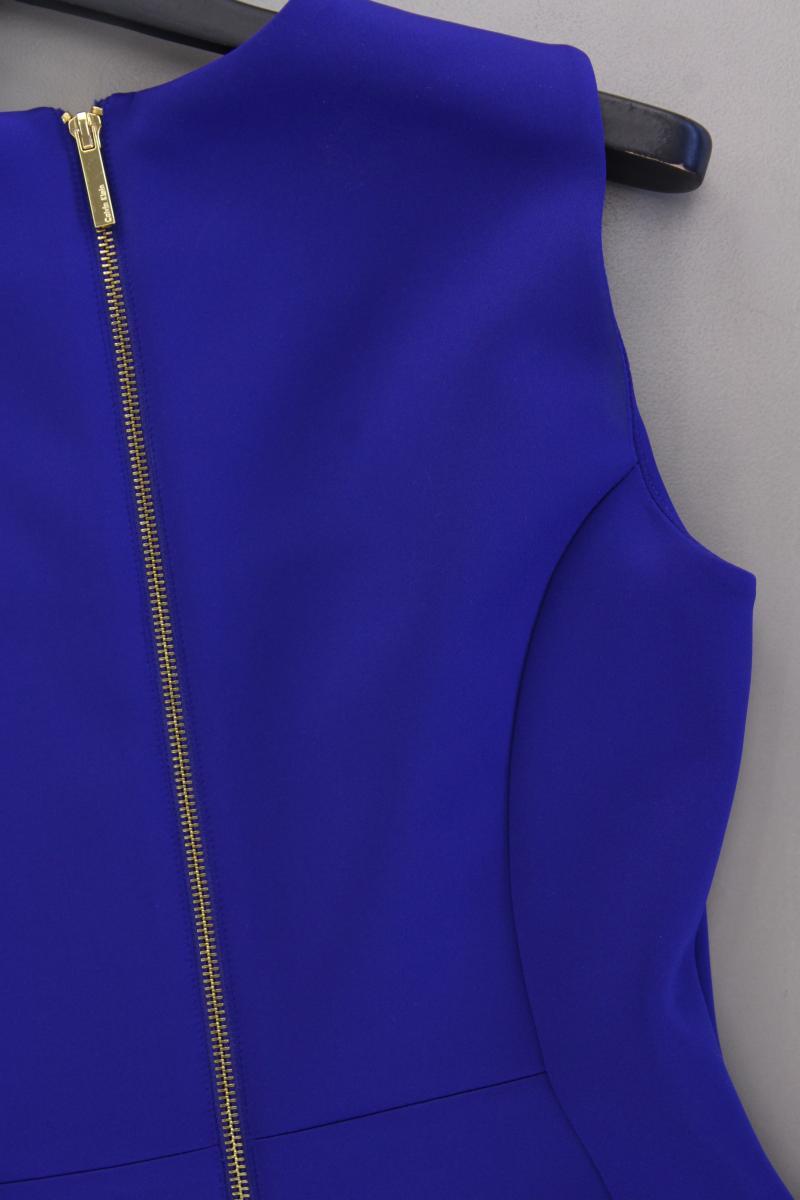 Calvin Klein Etuikleid Gr. US 10 (M) Ärmellos blau aus Polyester