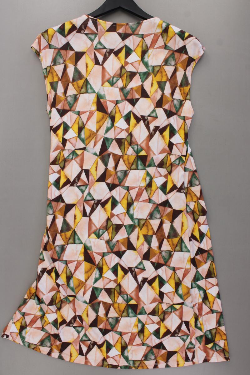 Cartoon Stretchkleid Gr. 42 geometrisches Muster neuwertig Kurzarm mehrfarbig