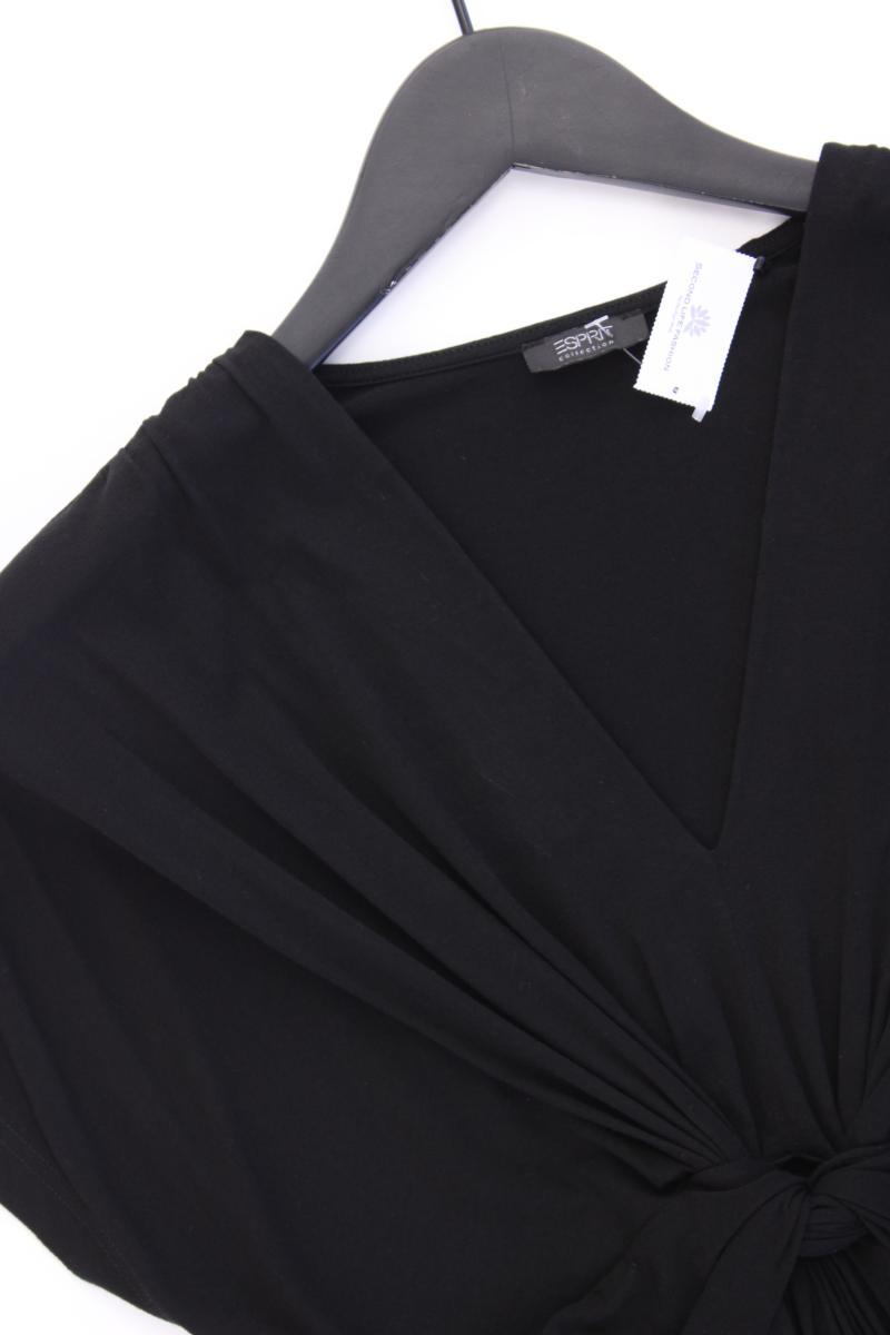 Esprit Collection Jerseykleid Gr. L Kurzarm schwarz aus Viskose