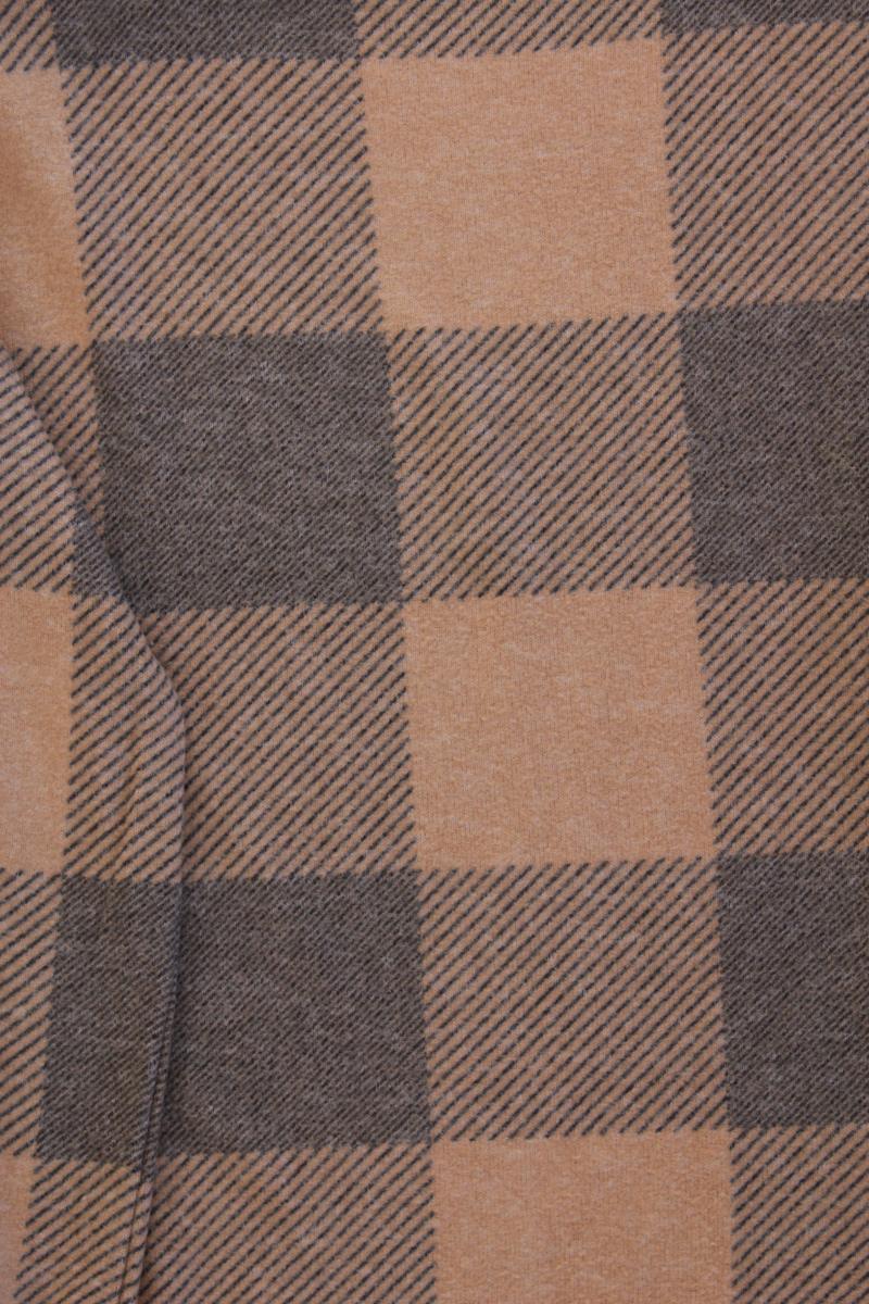 Tom Tailor Feinstrickpullover Gr. M kariert braun aus Viskose