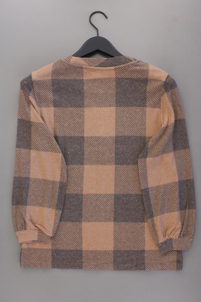 Tom Tailor Feinstrickpullover Gr. M kariert braun aus Viskose