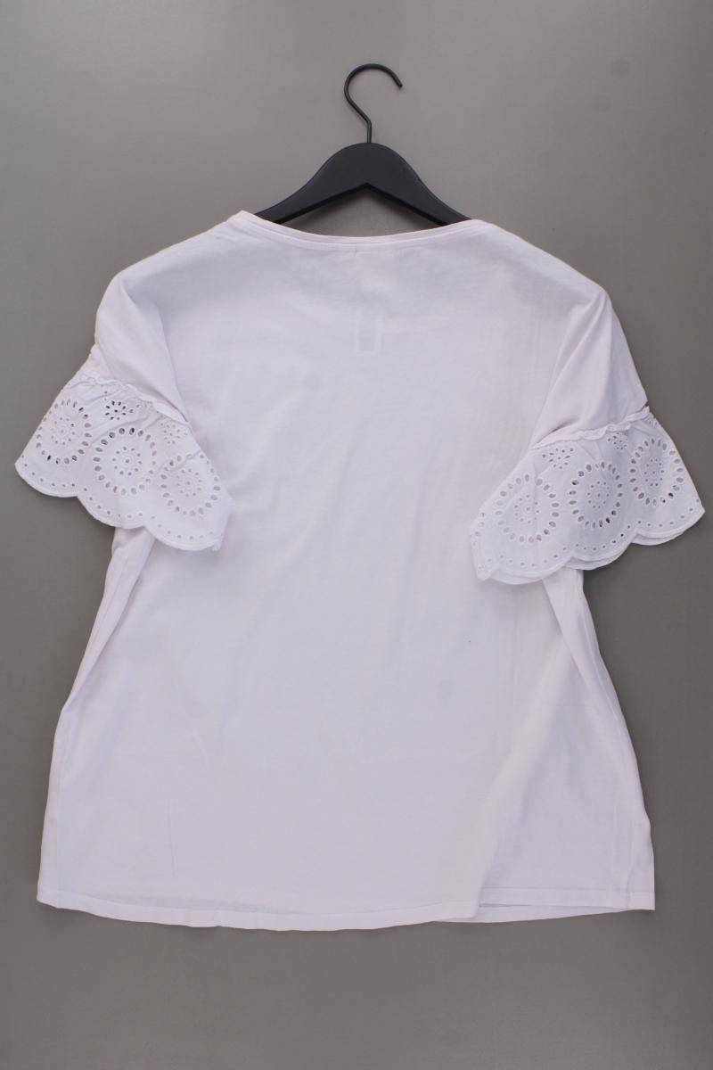 ROCK YOUR CURVES T-Shirt Gr. 44/46 Kurzarm weiß aus Baumwolle